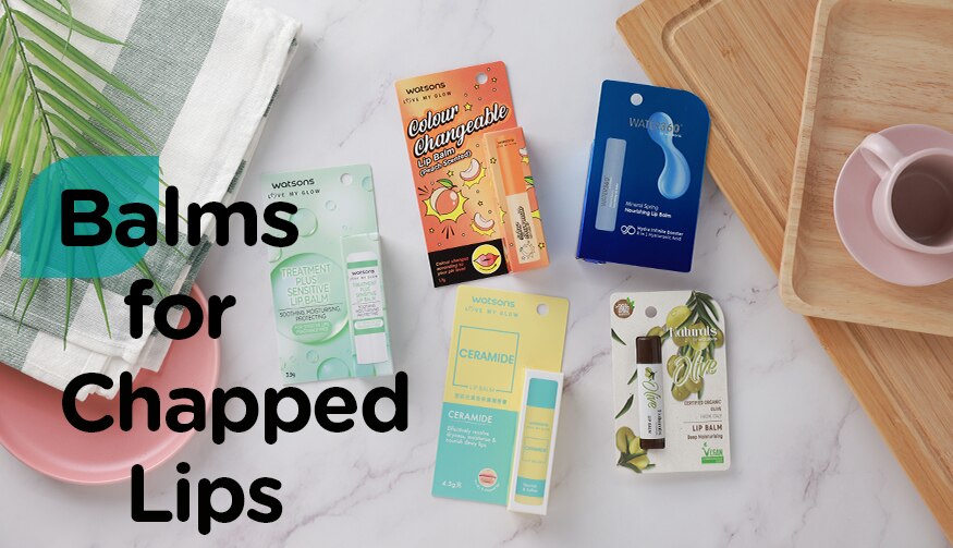 Lip balms for chapped lips Watsons Singapore Blog