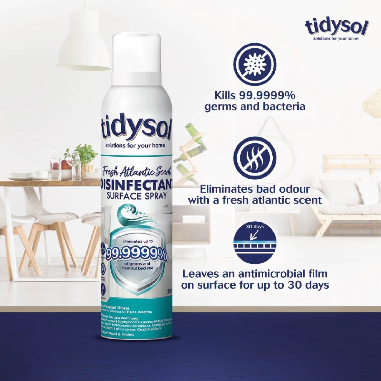 Tidysol Fresh Atlantic Scent Disinfectant Surface Spray 