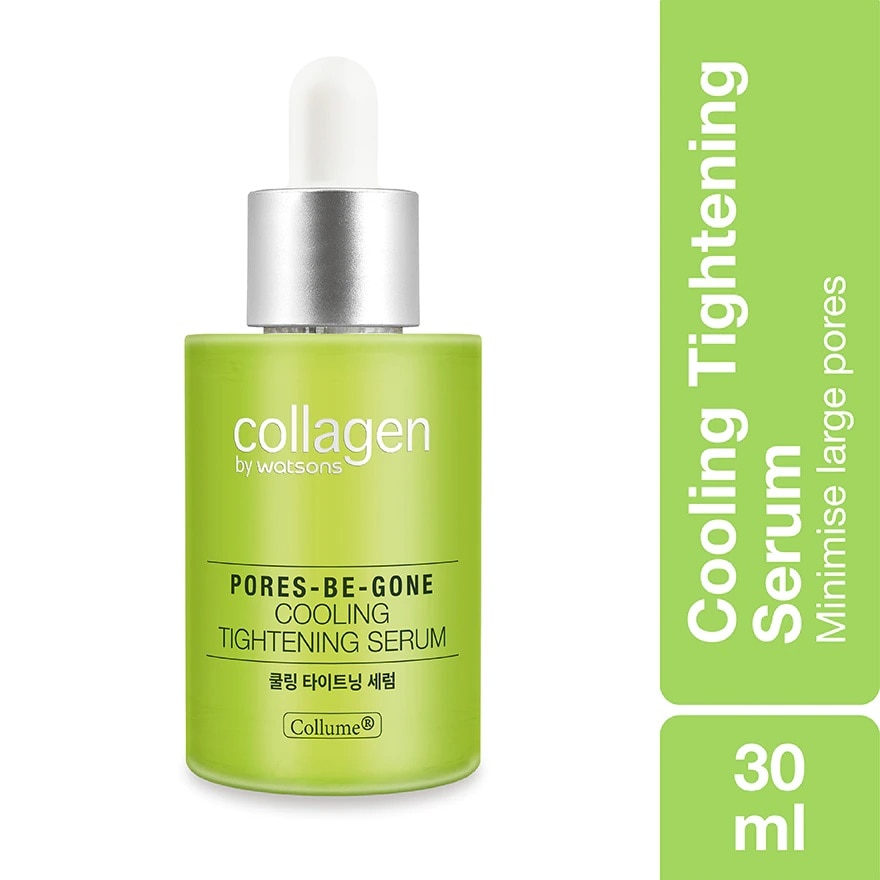 Collagen by Watsons  Pores-Be-Gone Cooling Tightening Serum, best skincare solutions and routine for oily skin type