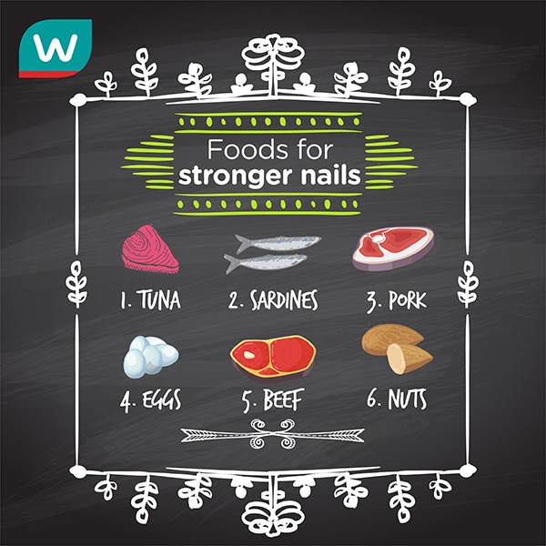 Foods to eat for stronger nails