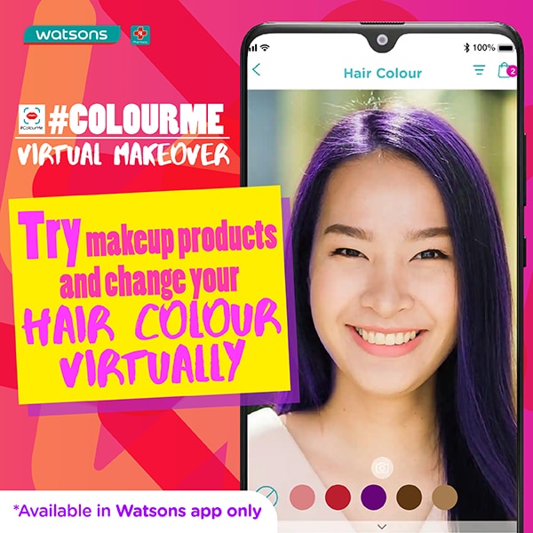 Watsons O+O, Watsons Colour Me Virtual Makeup Try-on