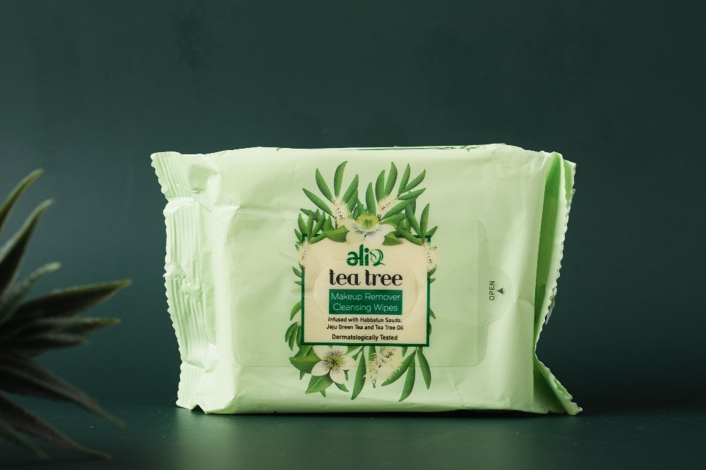 Alia Tea Tree Makeup Remover Cleansing Wipes