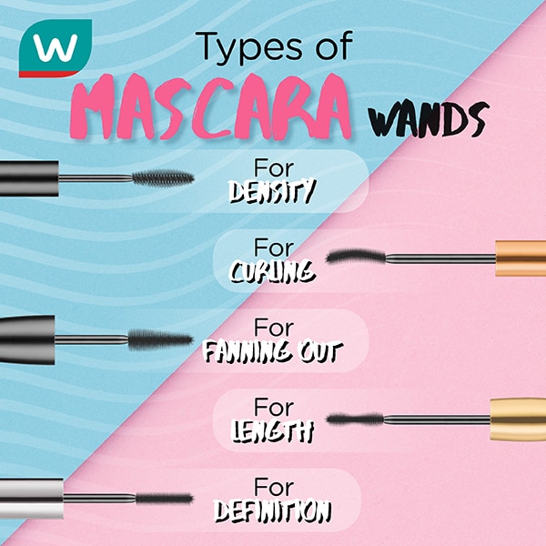 Types of mascara wands