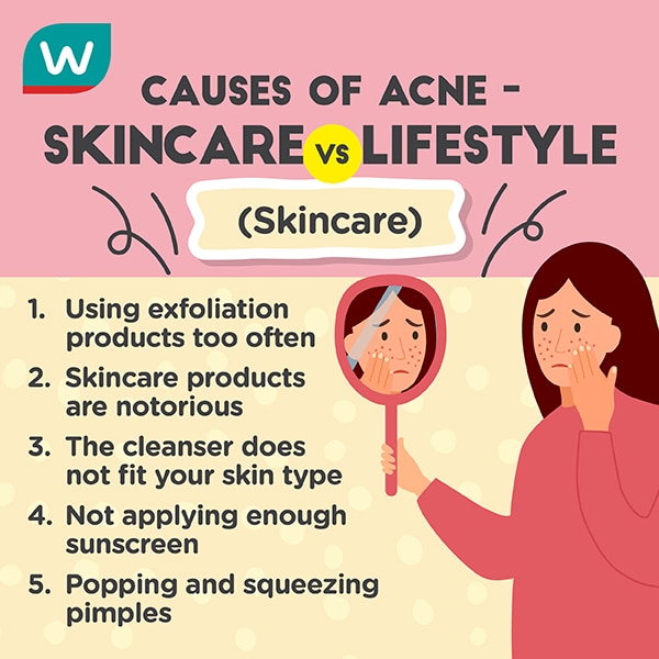 How the modern daily life and pollutions cause acne