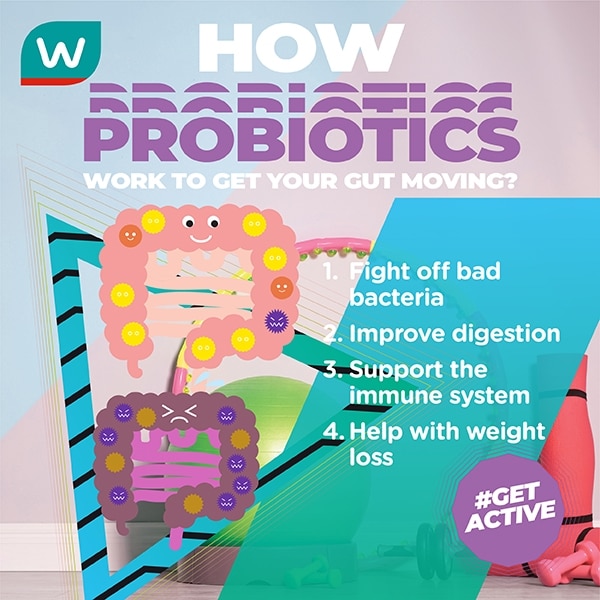 How probiotics work to get your gut moving