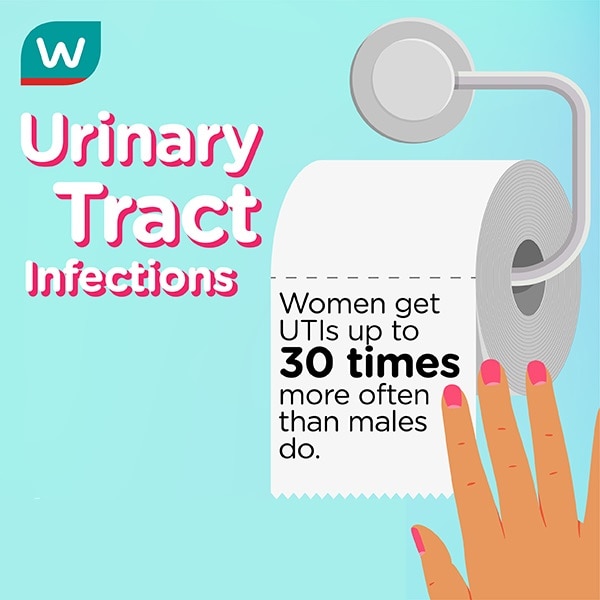 According to the research, females have a higher risk of urinary tract infection due to their shorter urethras. 