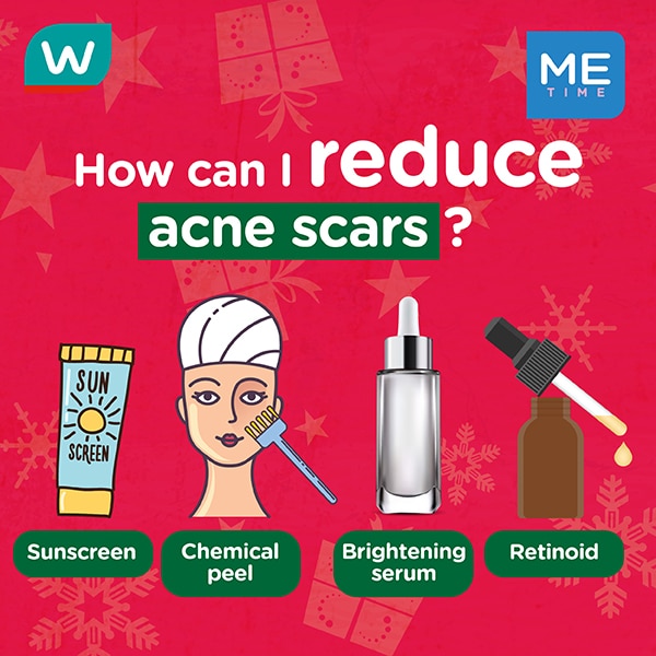 How can I reduce acne scar