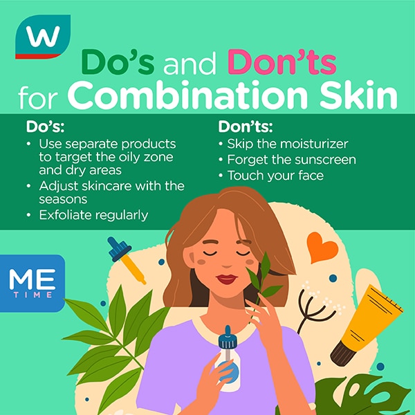 Do's and Don'ts  for combination skin