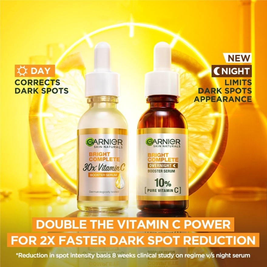 GARNIER Bright Complete Overnight Serum 10 Pure Vitamin C Reduce Skin garnier-bright-complete-overnight-serum-10-pure-vitamin-c-reduce-skin