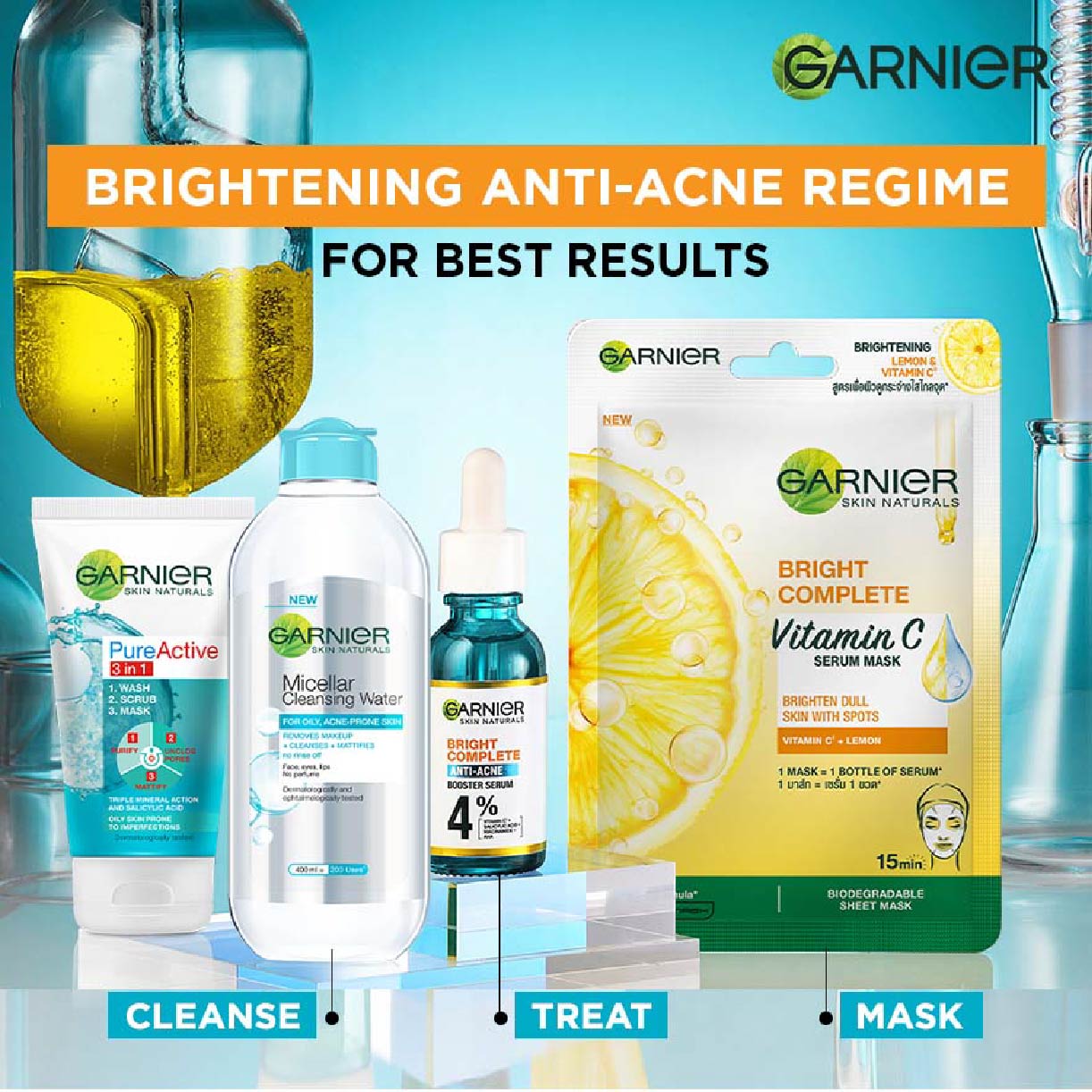 GARNIER, Anti-Acne Serum (With 4% Vitamin C + Salicylic + Niacinamide