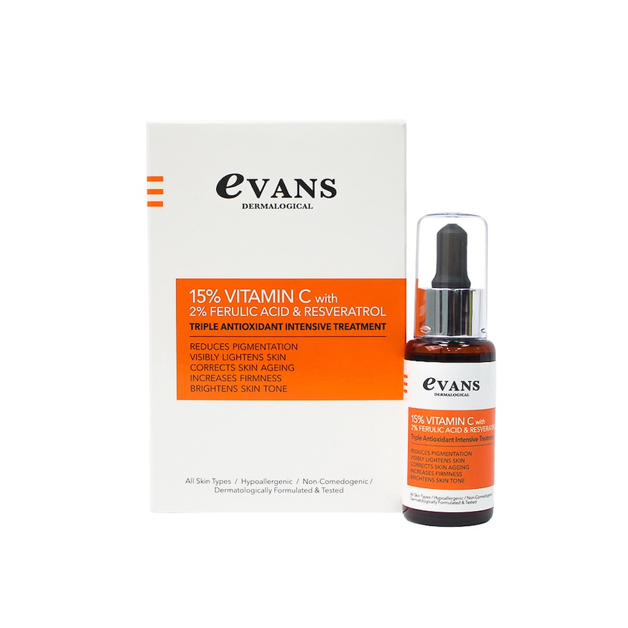 EVANS 15 Vitman C with 2 Ferulic Acid & Resveratrol (Reduces