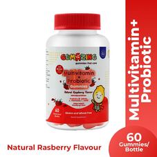 GUMAZING - Multivitamin and Probiotic Natural Raspberry Flavour Gummies for Kids 60s