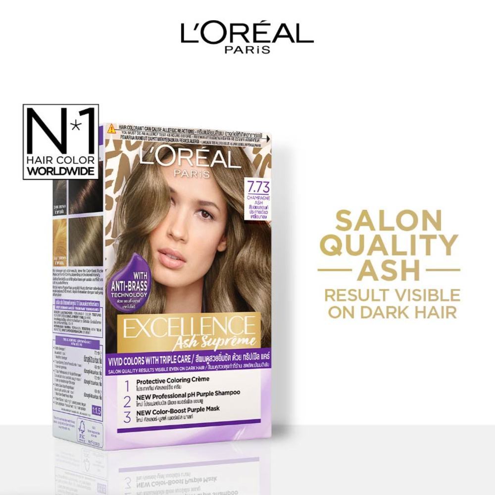 L'OREAL PARIS EXCELLENCE, Fashion Hair Colour # Champagne Ash 172ml | Watsons Singapore L'OREAL PARIS EXCELLENCE, Fashion Hair Colour # Champagne Ash 172ml | Watsons Singapore