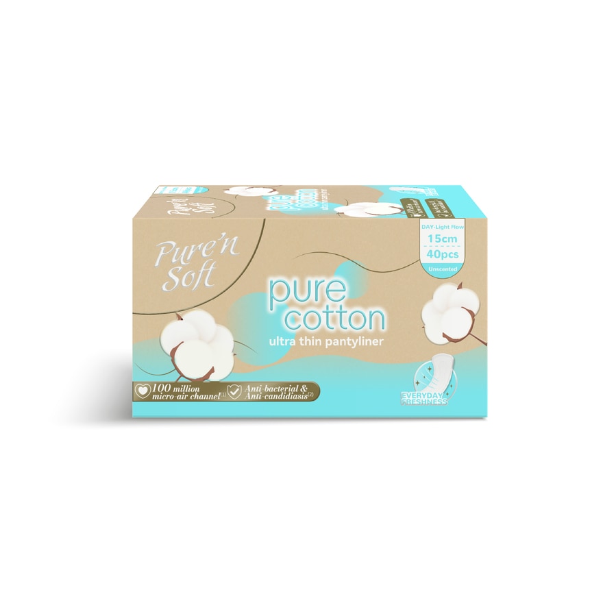 Pure Cotton Ultra Thin Pantyliner 15cm 40s-39603.jpg