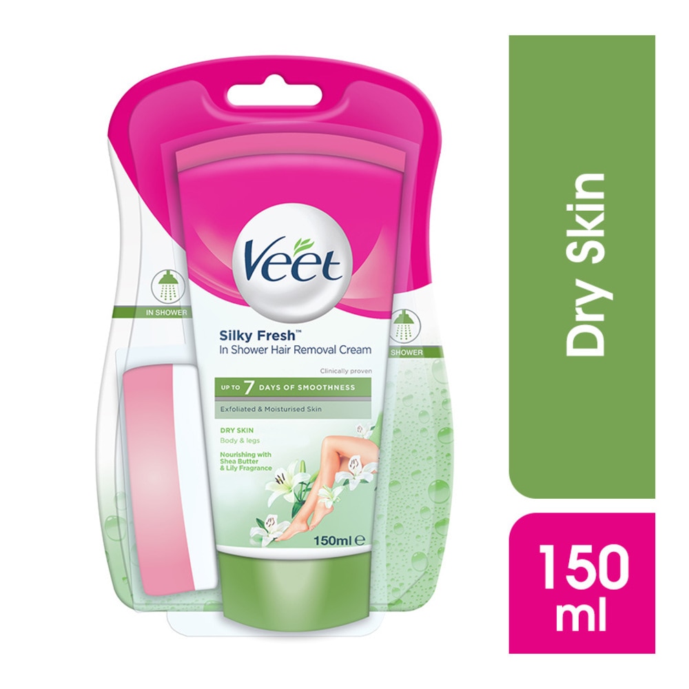 VEET, In-shower Hair Removal Cream Dry Skin 150g | Watsons Singapore VEET, In-shower Hair Removal Cream Dry Skin 150g | Watsons Singapore