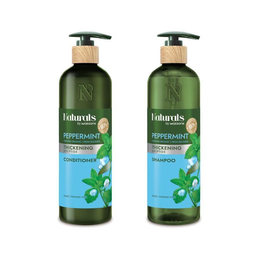 Peppermint Peptide Thickening Shampoo Conditioner Bundle Set 1s 91040 image